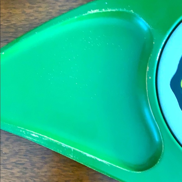 Vintage 1970's Mod Green Cheese and Cracker Tray - Picture 3 of 5
